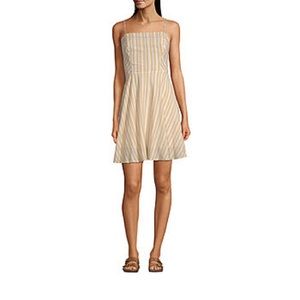 Yellow & White Striped Dress